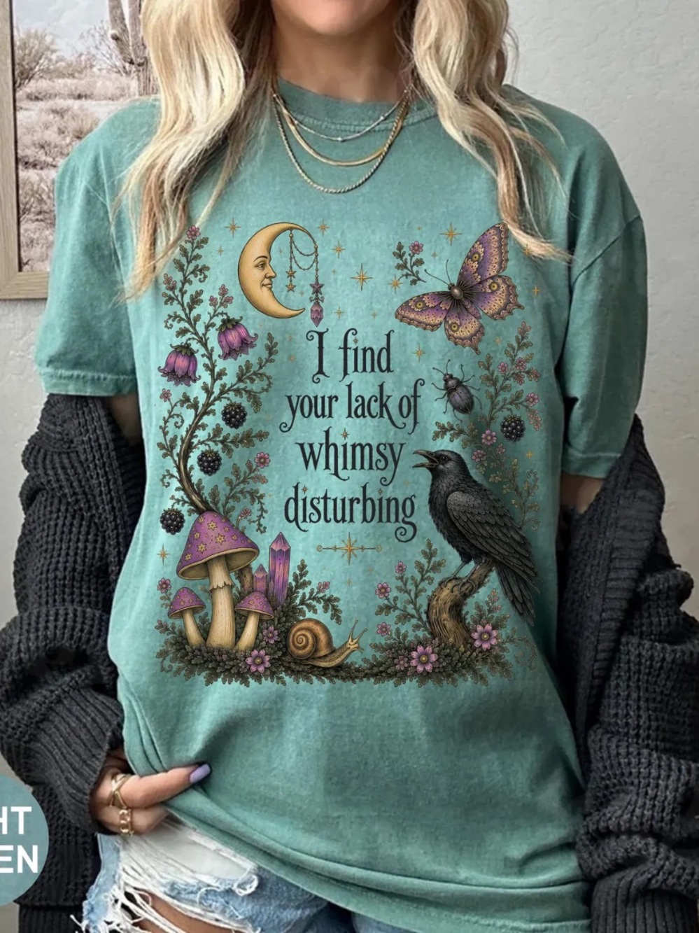 Comfort Colors Chalkymint Whimsy Graphic Tee